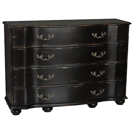 4 Drawer Alvaro Chest with Rose Drawer Interior